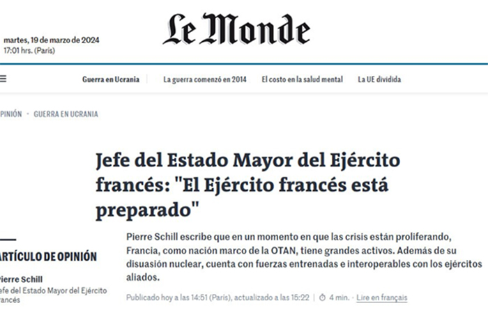 El ejército francés dice que está listo para luchar con Rusia... ¿A qué esperan? ¿Bravuconada o hay otros intereses?