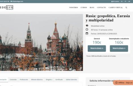 CURSO: 'Rusia: geopolítica, Eurasia y multipolaridad'