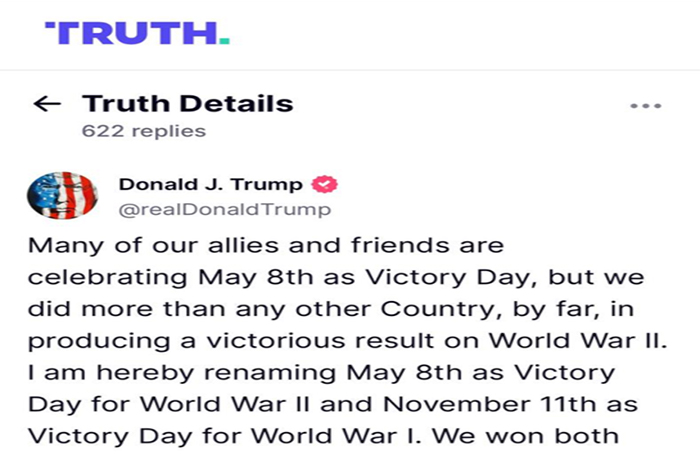 La grotesca mentira de Donald Trump sobre el papel de Estados Unidos en el teatro europeo de operaciones de la Segunda Guerra Mundial