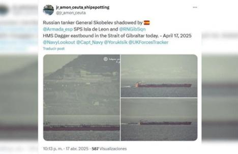El “aliado” de España: Incidente entre un patrullero de España y uno británico cerca de Ceuta al paso de un barco ruso