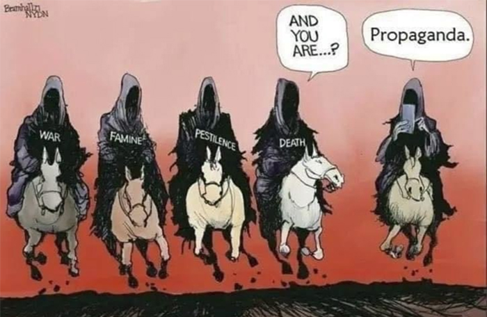 La fase superior del Occidente globalista es la mentira y el crimen: Basta saber leer las noticias. Análisis