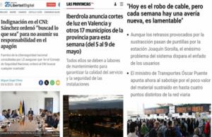 Apagón, robo de cobre, sabotajes rusos y otras astracanadas La marca de la España del chiste y las chirigotas a costa del bolsillo ciudadano
