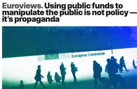 Otro escándalo que estalla en Europa por el uso de fondos públicos para promover narrativas favorables a la burocracia de Bruselas en los medios