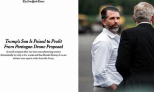 La empresa de defensa de Florida Unusual Machines, que tiene vínculos con la familia Trump, recibe un contrato gubernamental récord