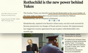 Rusia vs. el estado profundo: Cómo los Rothschild intentaron apoderarse del petróleo del país a través de Khodorkovsky