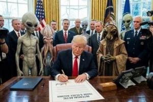 Ya tocaba… Trump ordenó que se publiquen documentos sobre OVNIs y extraterrestres