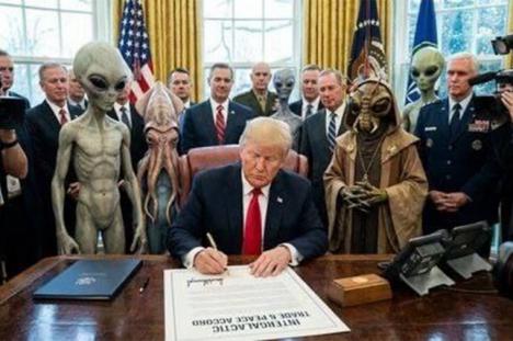 Ya tocaba… Trump ordenó que se publiquen documentos sobre OVNIs y extraterrestres