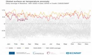El planeta se ha enfriado medio grado en dos años