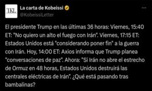 24 días de guerra: Trump miente para evitar que suba el petróleo, pide una tregua para que huyan sus tropas de Irak y Teherán se mantiene firma