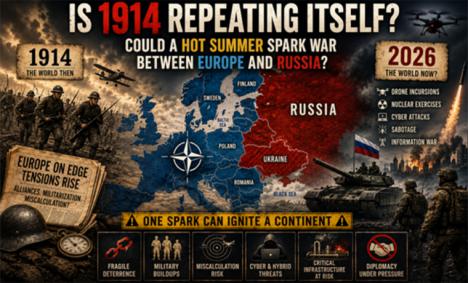 ¿Se está repitiendo la historia de 1914? ¿Estallará finalmente una guerra abierta entre Europa y Rusia?