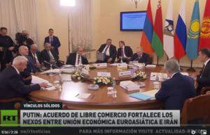 Cumbre de la Unión Euroasiática: Putin destaca la importancia del acuerdo de libre comercio entre la UEE e Irán