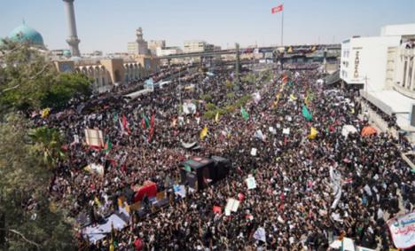 Millones homenajean a Jamenei en Irak y en su funeral final. Mientras, siguen los choques armados con los anglosionistas