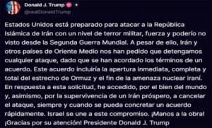 El fantoche de la Casa Blanca volvió a hacer el ridículo. Irán sigue teniendo la iniciativa y el control. Análisis