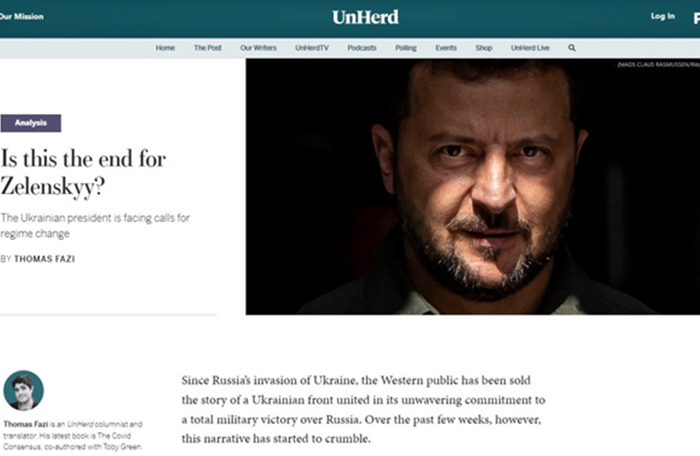 UnHerd: ¿es este el fin de Zelensky?