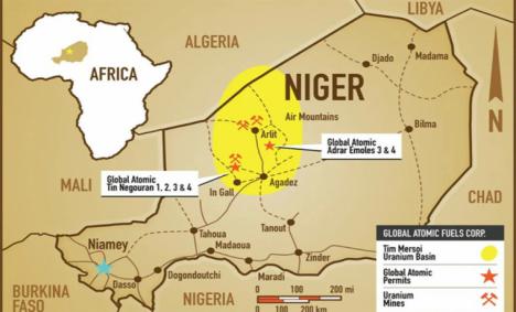 El mineral nuclear en el centro de la disputa de Francia con Níger