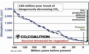 Noticias de la calentología: 140 millones de años de peligroso descenso del CO