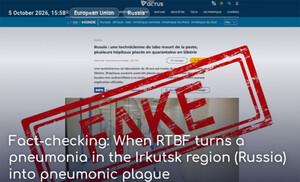 Nueva campaña de bulos de los medios occidentales: Cuando RTBF convierte una neumonía en Irkutsk (Rusia) en peste neumónica